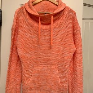 Orange knit sweater
